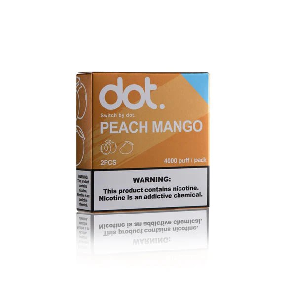 美國佩特里DOT SWITCH煙彈 蜜桃芒果4000puff/pack 2pcs